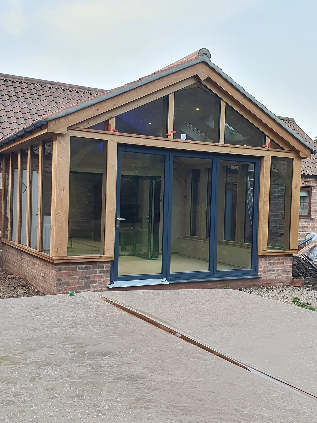 Oak framed extension project